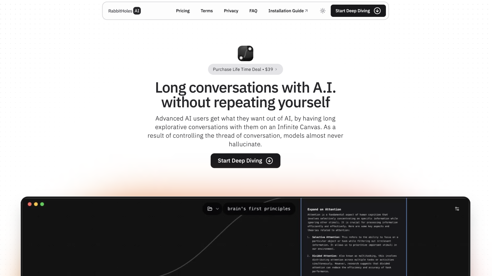 Chat with AI on an Infinite Canvas - AItrendytools